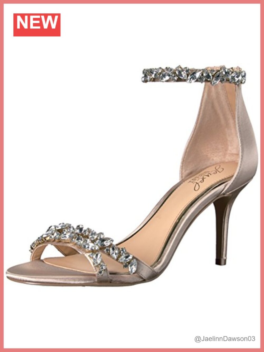 Embellished Satin Heeled Sandals Stiletto Open Toe Glitter Rhinestones Padded